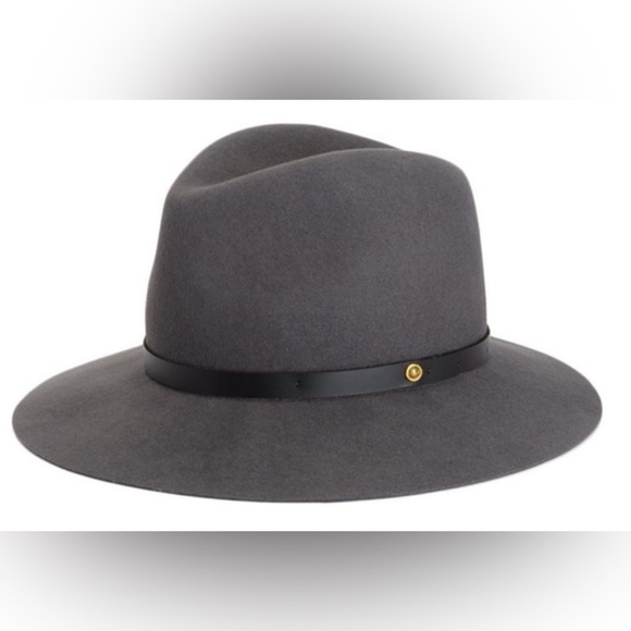 rag & bone Women’s Slate Gray Felt Floppy Brim Fedora Size Medium main image 16